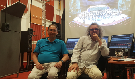Pascal Besnard et Herve Dejardin au studio 112 de la Maison de la Radio