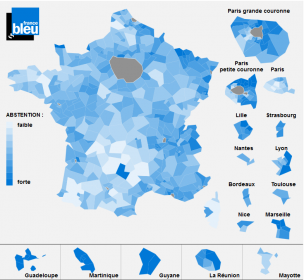 L'abstention aux second tour deséléctions législatives 2017